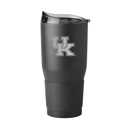 Logo Brands Kentucky 30oz Etch Powder Coat Tumbler 159-S30PT-BLK-9